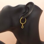 21 KARATS DANGLING EARRINGS, DUBAI GOLD
