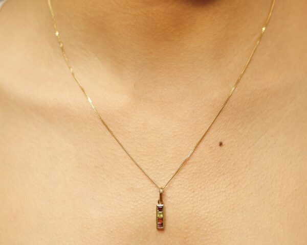 Thalia Chain with Genuine Amethyst, Citrine & Peridot Gems - Image 2