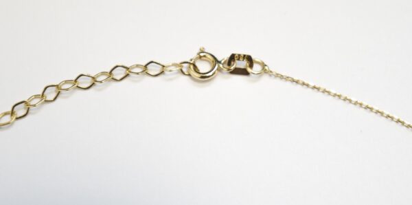 18 Karats gold necklace with girl holding balloons pendant