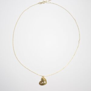 18 Karats Necklace w/ Heart Pendant