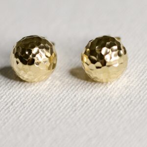18 karats ball earrings