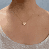 18 karats heart chain