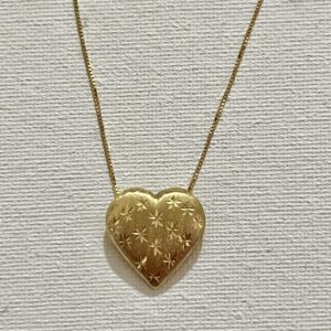 18 karats heart chain