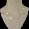 18 karats floral gold chain